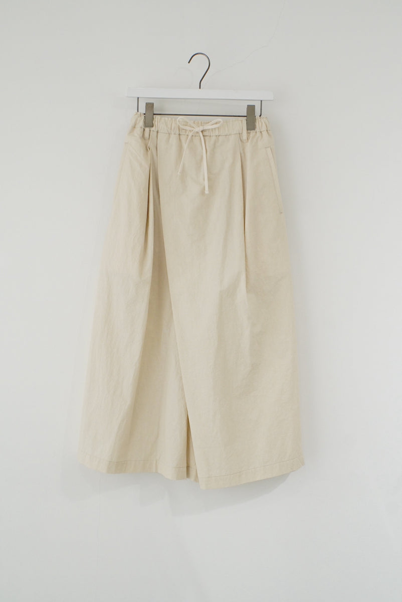 パンツ [mideal] high waist tuck pants Ivory High Waist Tuck Trousers