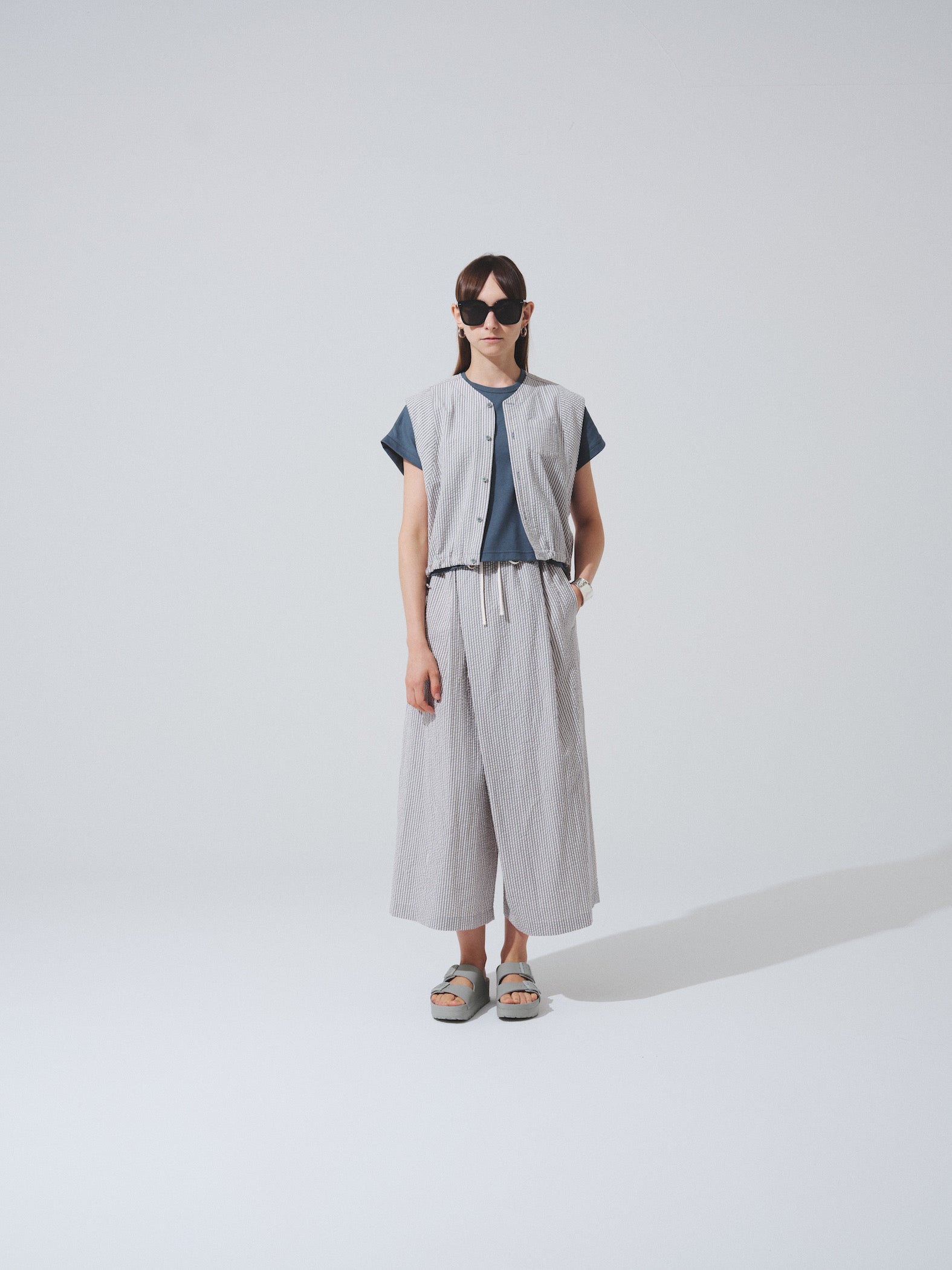 SUCKER FRENCH SLEEVE SHIRT / MINT x WHITE – OTOÄA