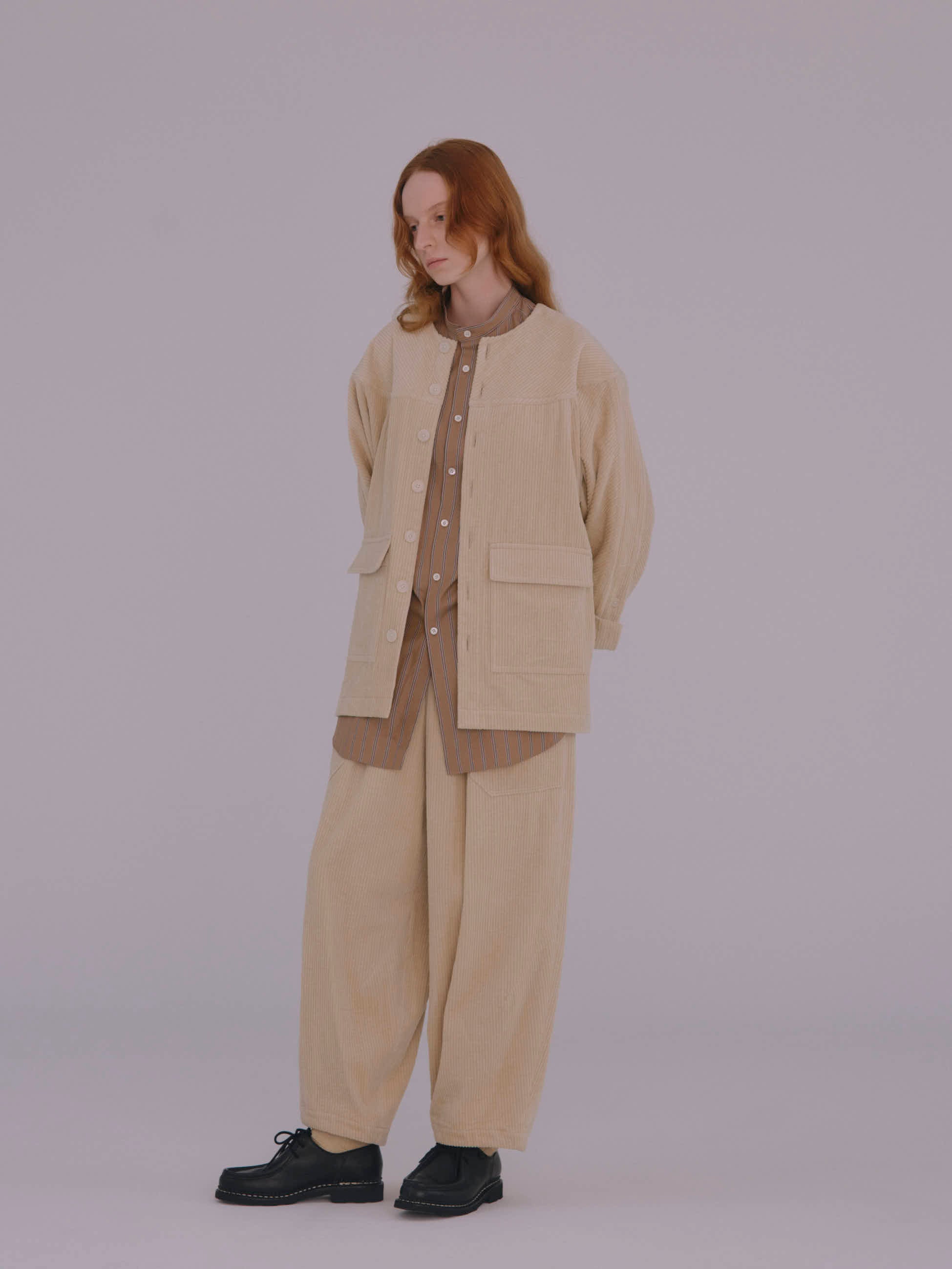 CORDUROY BALLOON PANTS / BUTTER – OTOÄA