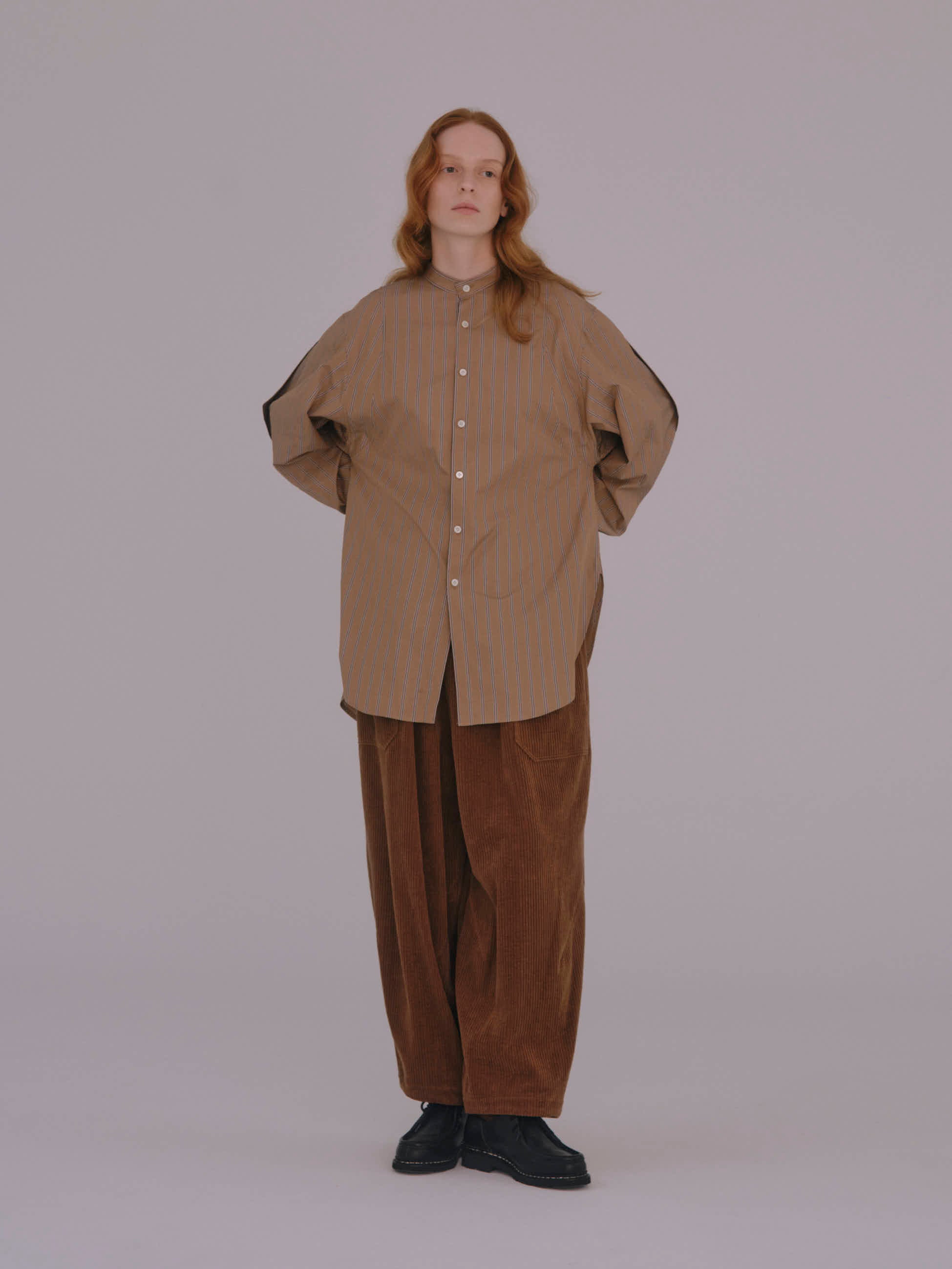 CORDUROY BALLOON PANTS / WALNUT – OTOÄA